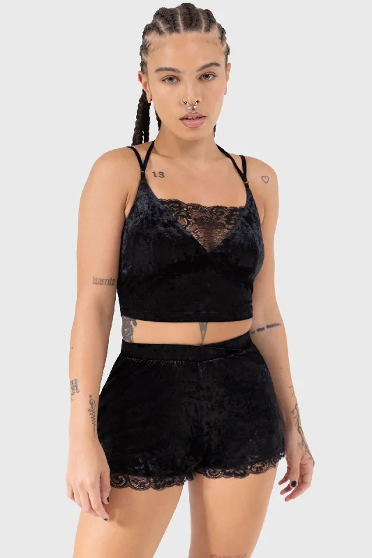 Redefining Women's Style Burnt Obsidian Shorts