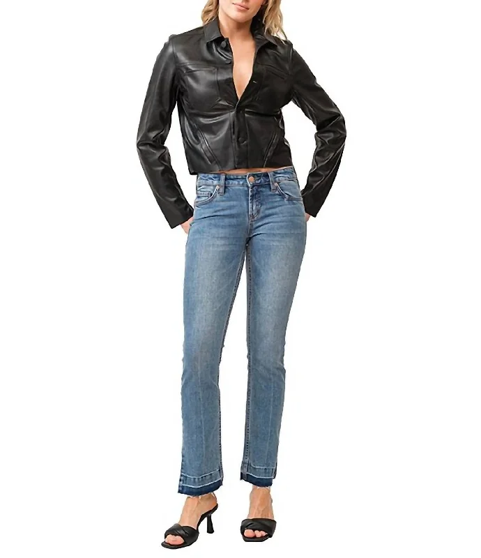 Your Timeless Wardrobe Awaits Playback Mid Rise Slim Straight Jean In Depart