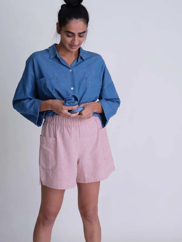 Mega Sale Daria Organic Cotton Shorts | Pink Stripe