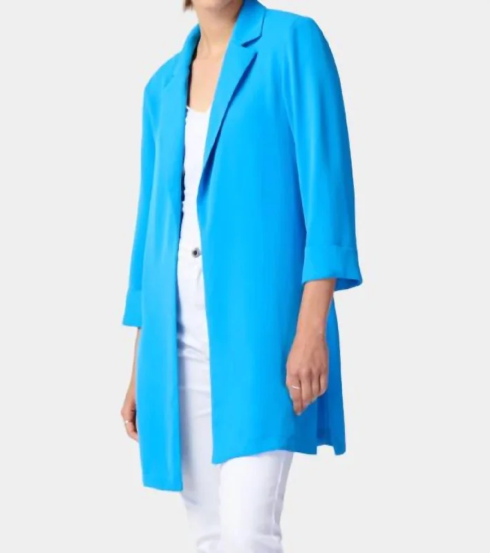 Shop Sale Items Classic Long Blazer In French Blue