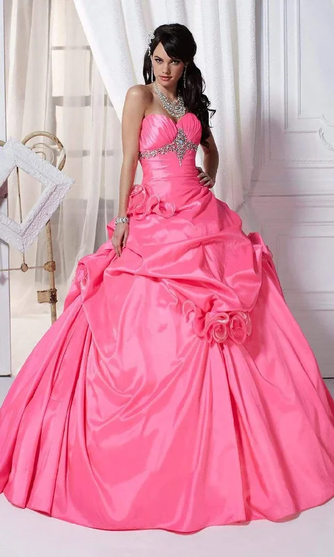 Graceful Movement Tiffany Designs - 56216SC Sweetheart Rosette Voluminous Gown