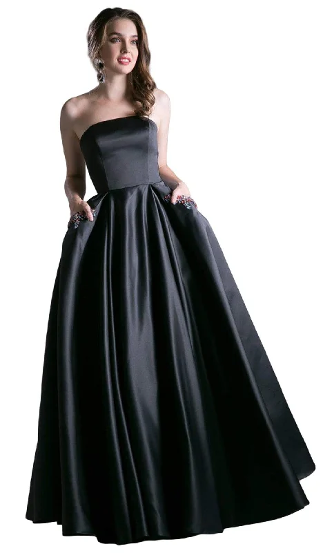 Trend Forward Women's Wear Cinderella Divine - CA317 Beaded Strapless Satin Ballgown