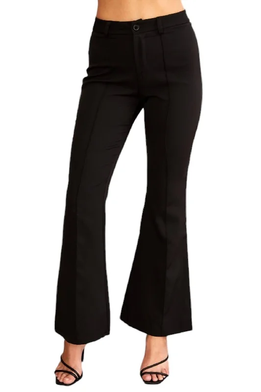 High End Fashion Women's Fae Flared Dress Pants In Black