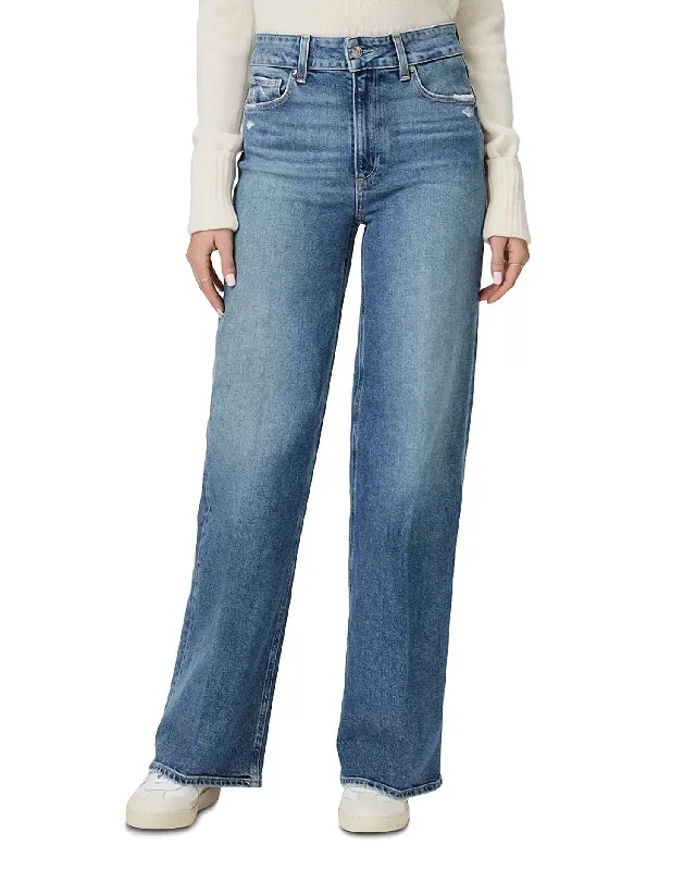 Timeless Elegance Redefined Sasha High Rise Wide Leg Jeans In Storybook Distressed