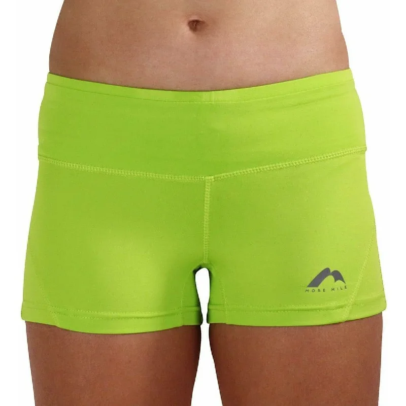 Crazy Discounts, Hurry Up More Mile More-Tech 3 Inch Womens Running Shorts - Green