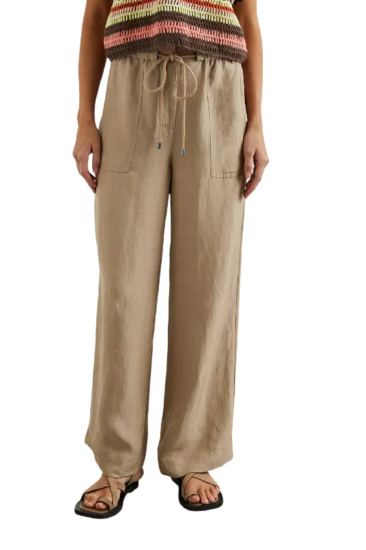 Hot Styles Ryan Straight Leg Pant In Safari