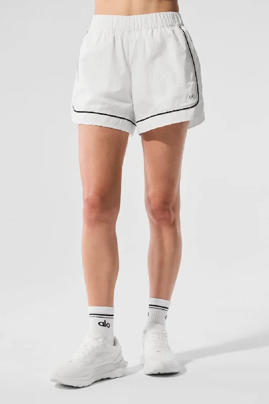 Daily Essentials Motivate Track Short - White/Black