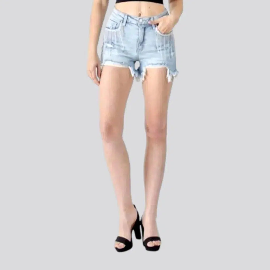 Vintage Style Clothing Sale Y2k wide-leg women's jean shorts