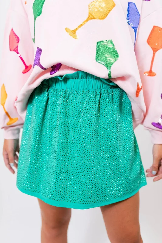 Feminine Soft - Hued Look Active Skort In Seafoam