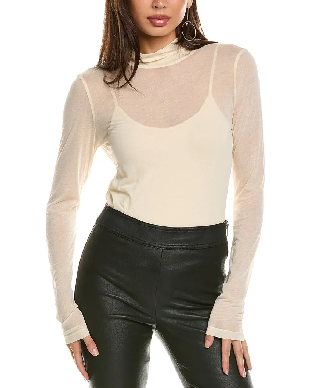 Effortless Chic Apparel Helmut Lang Two Way Turtleneck Top