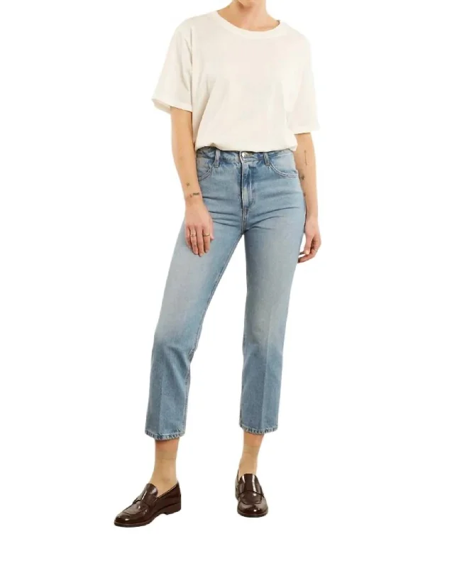 Seasonal Trends Crop Straight Leg Jean In Paradis