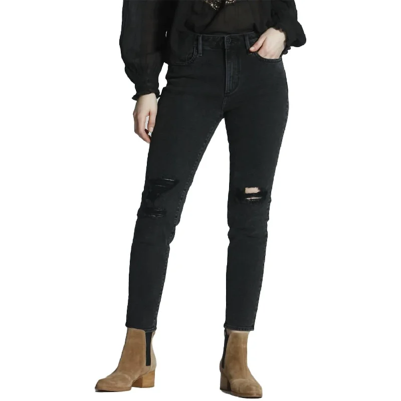 End Of Season Sale Gizelle Rocker Jean In Blackish