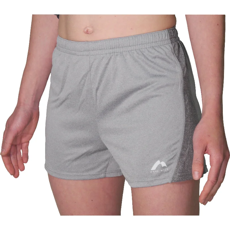 Effortless Everyday Wear More Mile Marl Jersey Womens Training Shorts - Grey