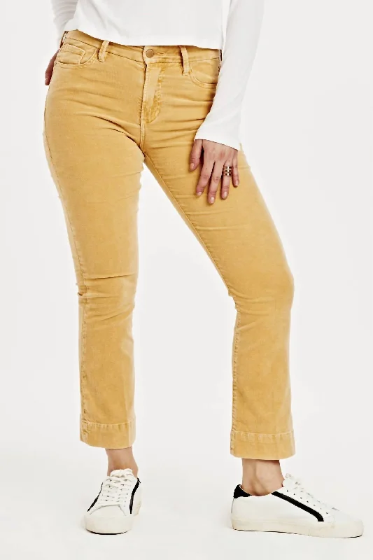 Valentine's Special Jeanne Flare Jean In Sunset Gold