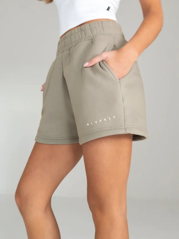 New Arrivals Isabel Jogger Shorts - Beige