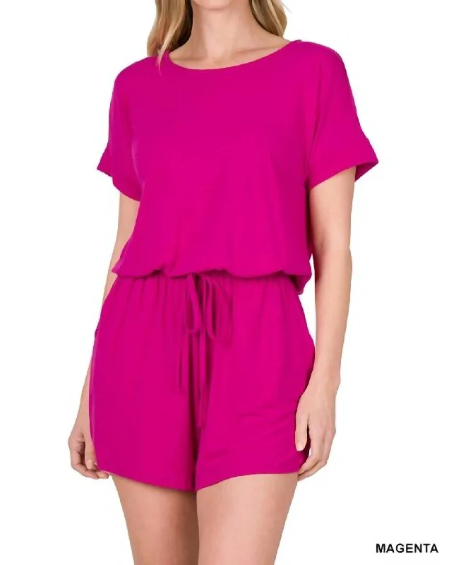 Exquisite Women's Wear Sale Real Cozy Romper In Magenta