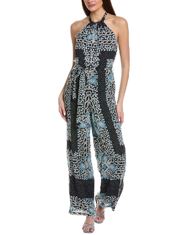 Find Your Unique Flair Reiss Cassis Printed Resort Jumpsuit