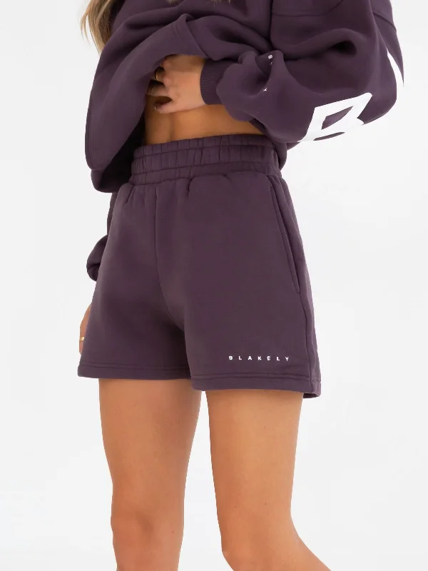 Browse Our Top Products Isabel Jogger Shorts - Plum