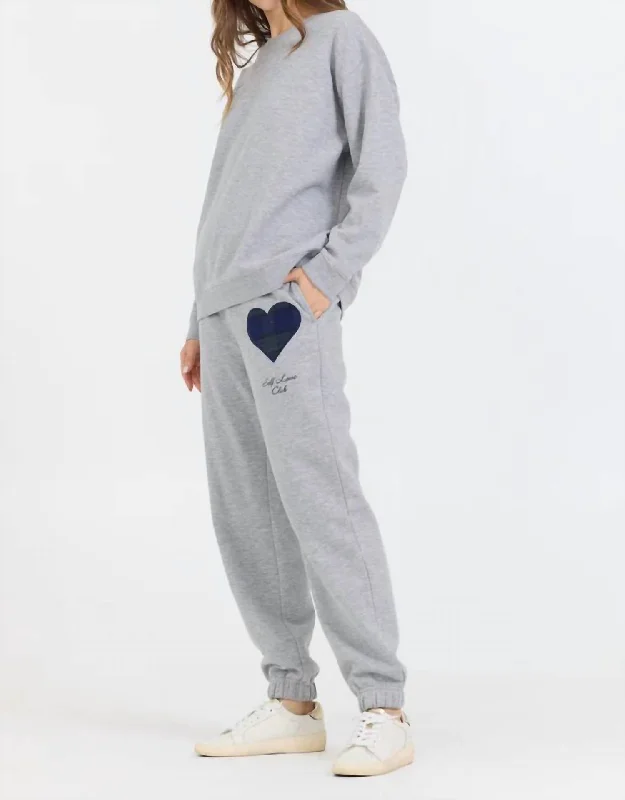 Exclusive Discounts Fleece Jogger W/patch In Grey