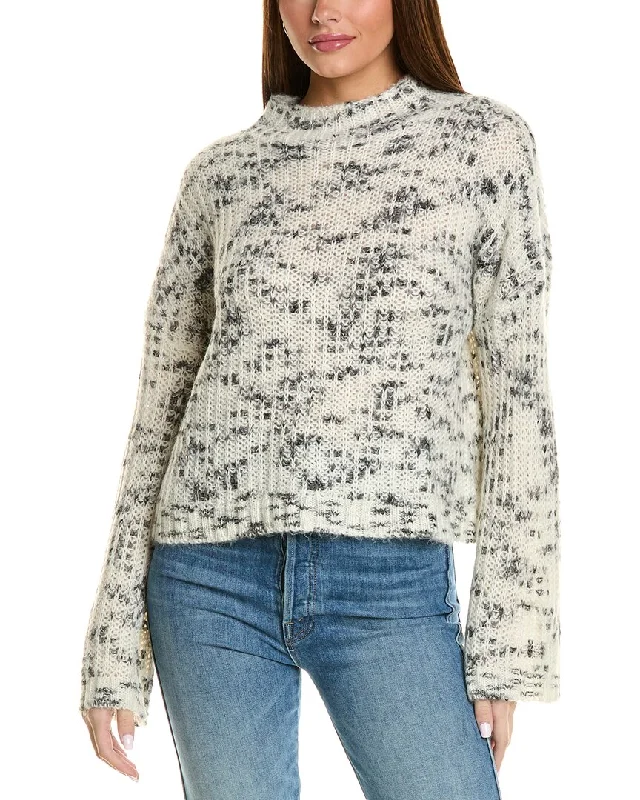 Cool Prices Bella Dahl Mock Neck Wool-Blend Sweater