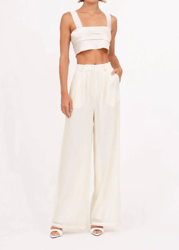 Trendy Aesthetics Roxanne Pant In Winter White