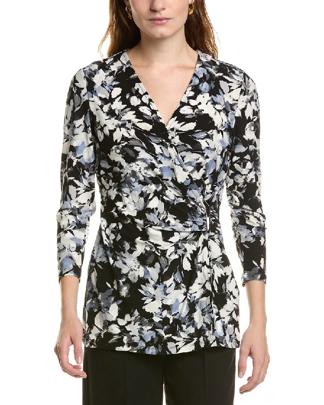 Last Chance Sale Anne Klein Asymmetric Wrap Top