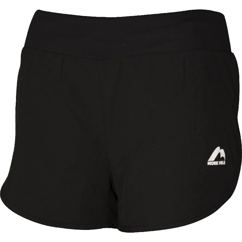 Versatile Wardrobe Essentials More Mile Excel Womens Running Shorts - Black