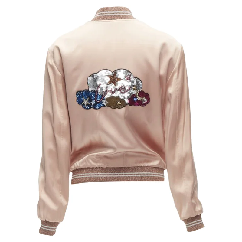 Limited Time Deal Saint Laurent love sequins satin bomber