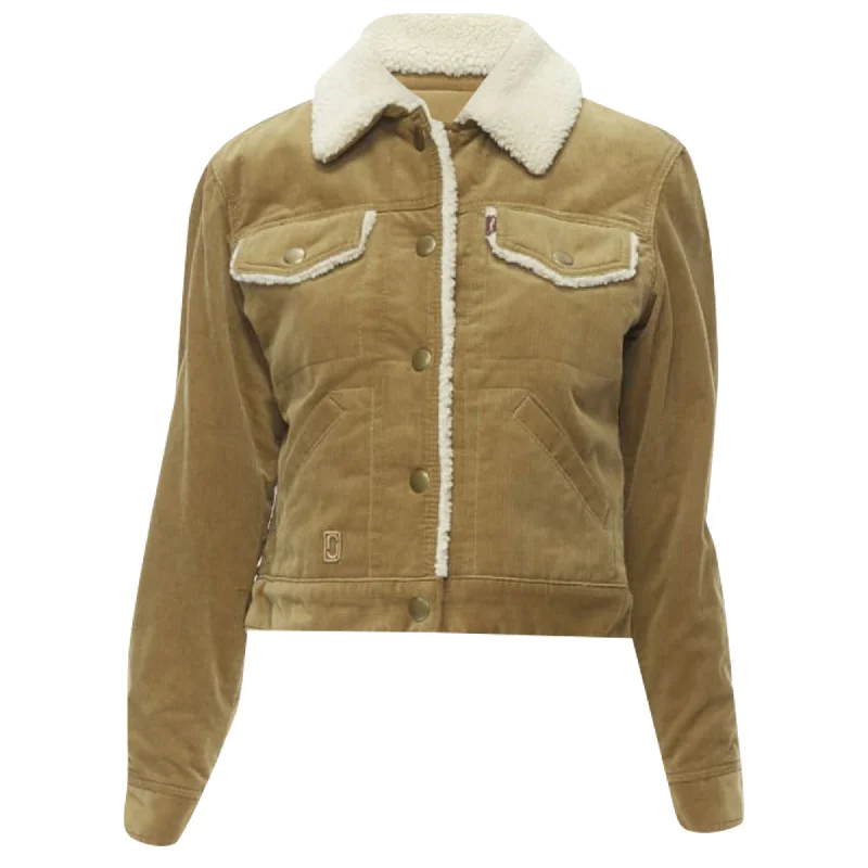 Seasonal Fashion Marc Jacobs corduroy faux shearling lined trucker jacket