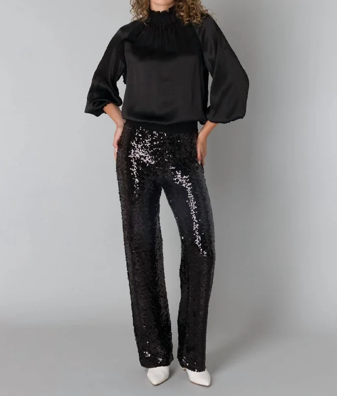 Limited Time Offers Engeltje Sequin Pant In Black