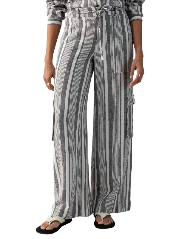 Fashion Sale Sunset Linen Pant In Variegated Stripe