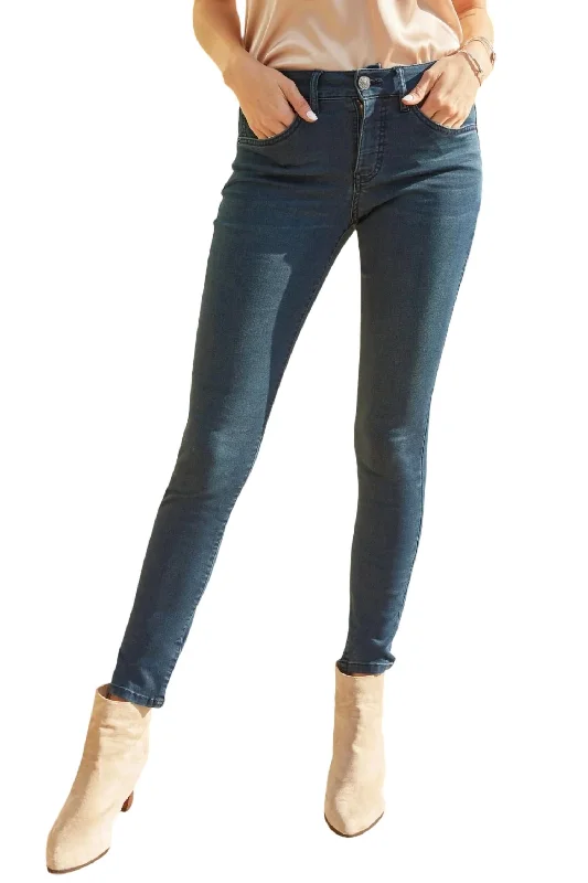 Crazy Discounts, Hurry Up Missy Hyperdenim Super Stretchy Basic Skinny Jean In Blue Black