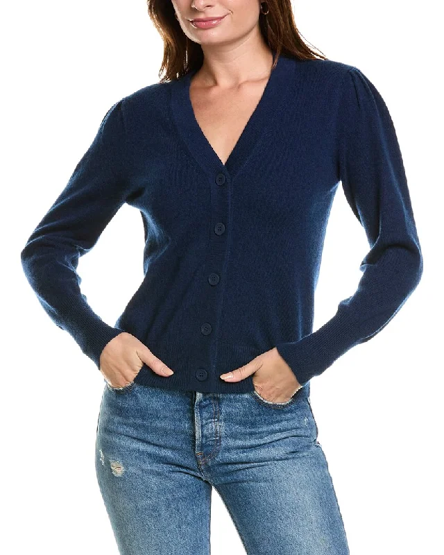 Wardrobe Refresh Forte Cashmere Buttoned Short Cashmere Cardigan