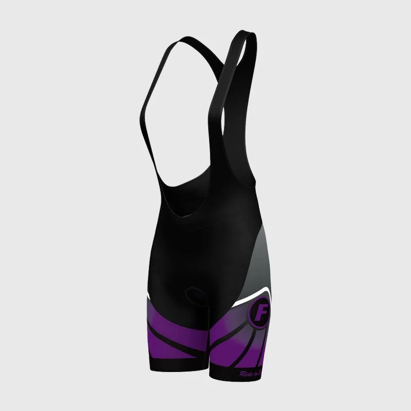 Hot Deals Fdx Signature Purple Women's & Girl's Padded Summer Cycling Bib Shorts