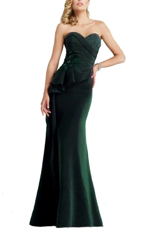 Everyday Basics Janique - W1633SC Sweetheart Embellished Peplum Long Gown