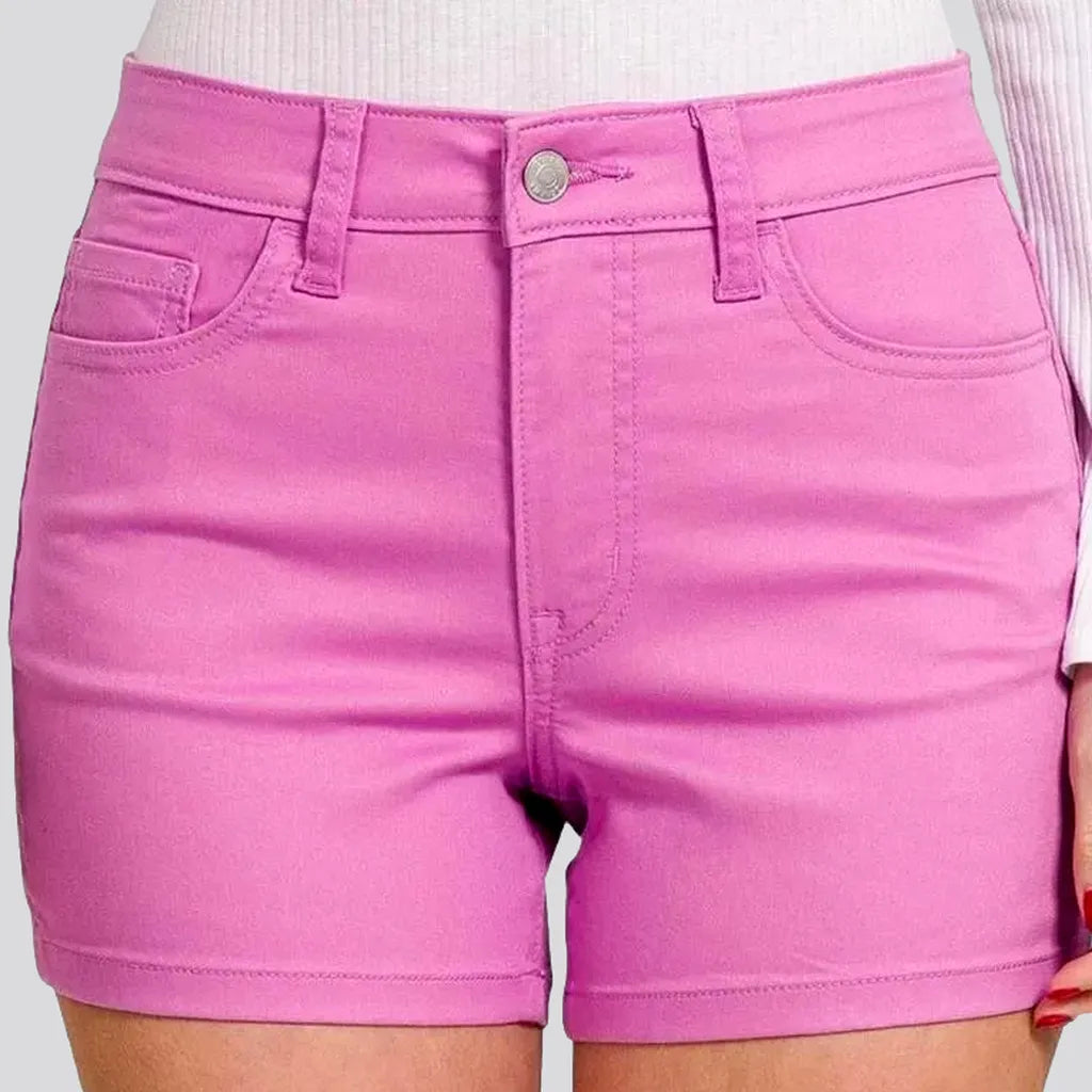 Special Occasion Wear Y2k violet women's denim shorts