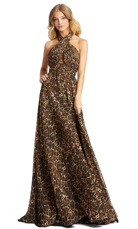 Versatile Outfits Mac Duggal 67360 - Animal Printed Gown