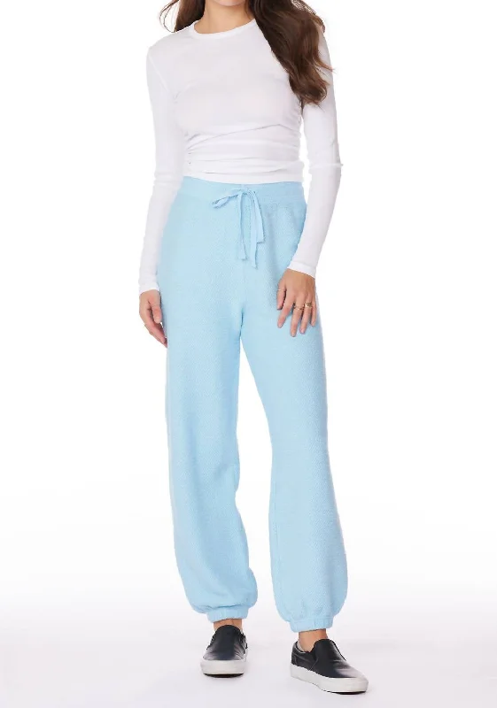 Season Offer Drawcord Balloon Sweatpants In Blue Ice