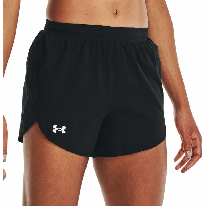 Lightweight Fabric Under Armour Fly By Elite 3 Inch Womens Running Shorts - Black