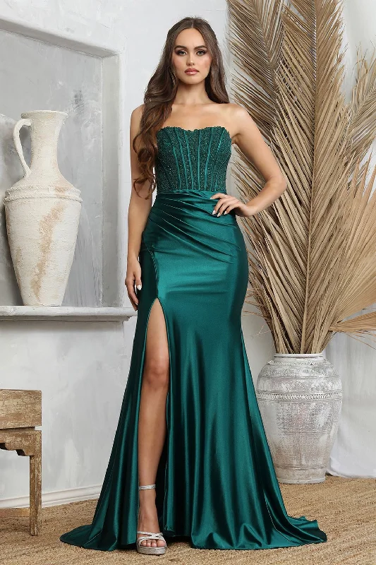 Eclectic Style Wardrobe Adora 3235 Long Formal Lace Slit Prom Dress