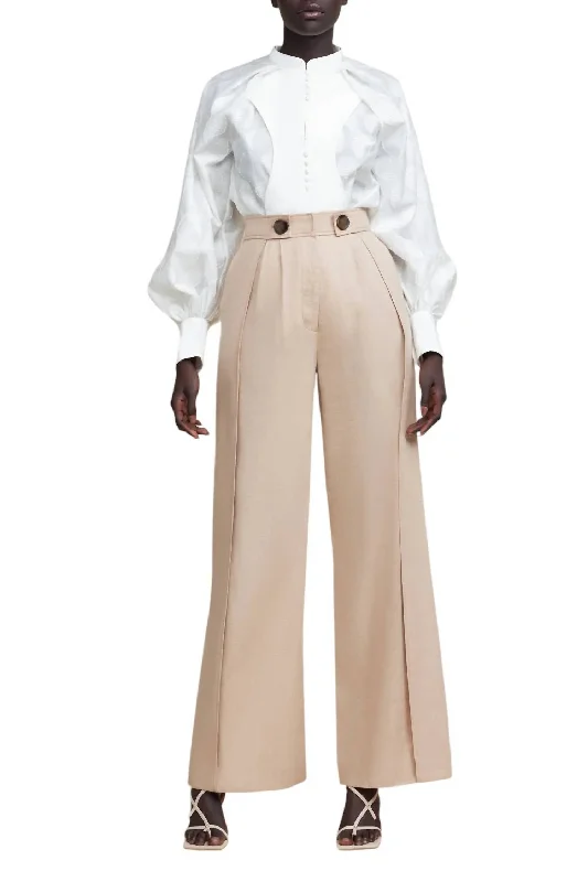 Graceful Fashion Wicklow Pant In Latte