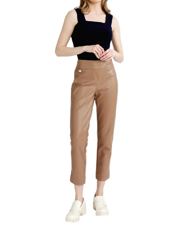 Everyday Wear High-Waisted Cropped Pant In Tigers Eye