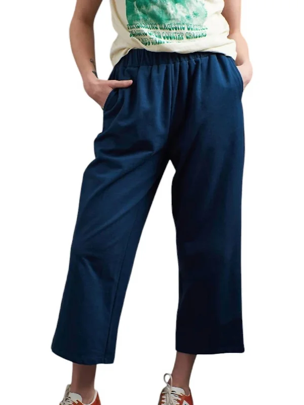 Unleash Your Style Fae Loop Knit Pants In Blue