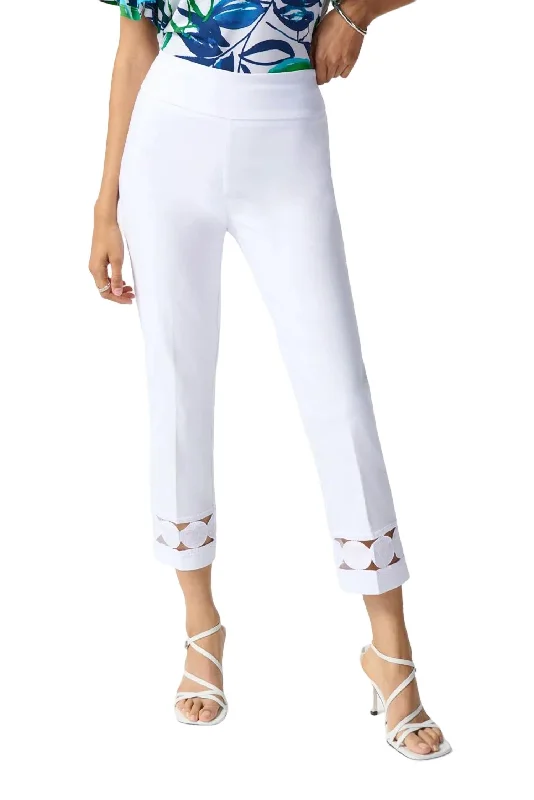 Casual Chic Millennium Crop Pant In White