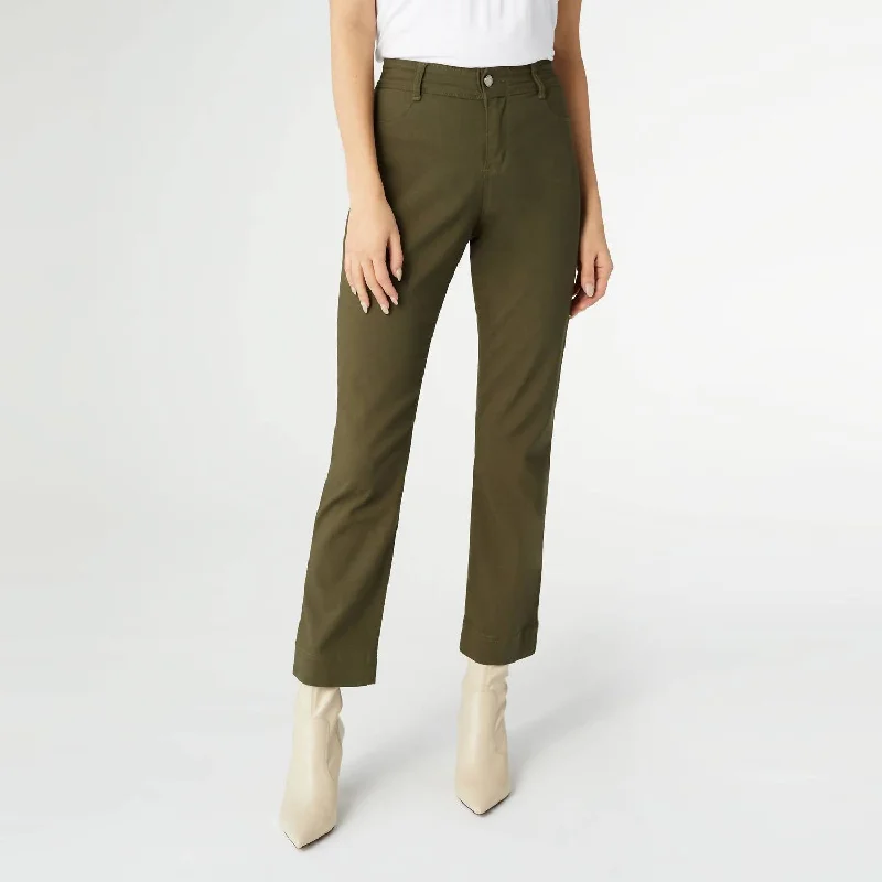 Sustainable Fashion Extravaganza Cloud 9Ine Straight Leg Pant In Olive Night