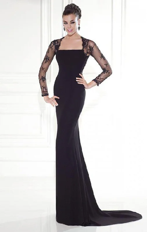 Additional Time-Limited Offers Tarik Ediz - 92543 Sheer Lace Cutout Evening Gown