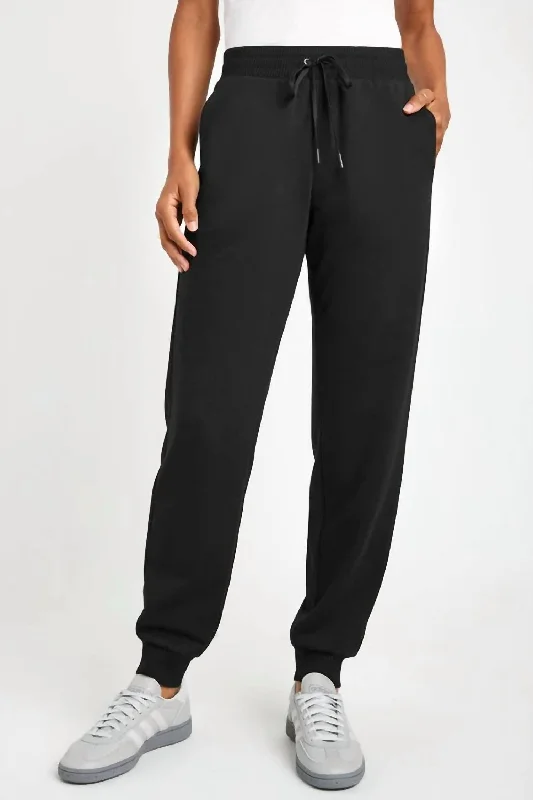 Huge Discounts This Week Soft Fleece Jogger In Black