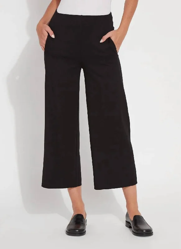 Festival Fashion Aries Wide Leg Pants In Black