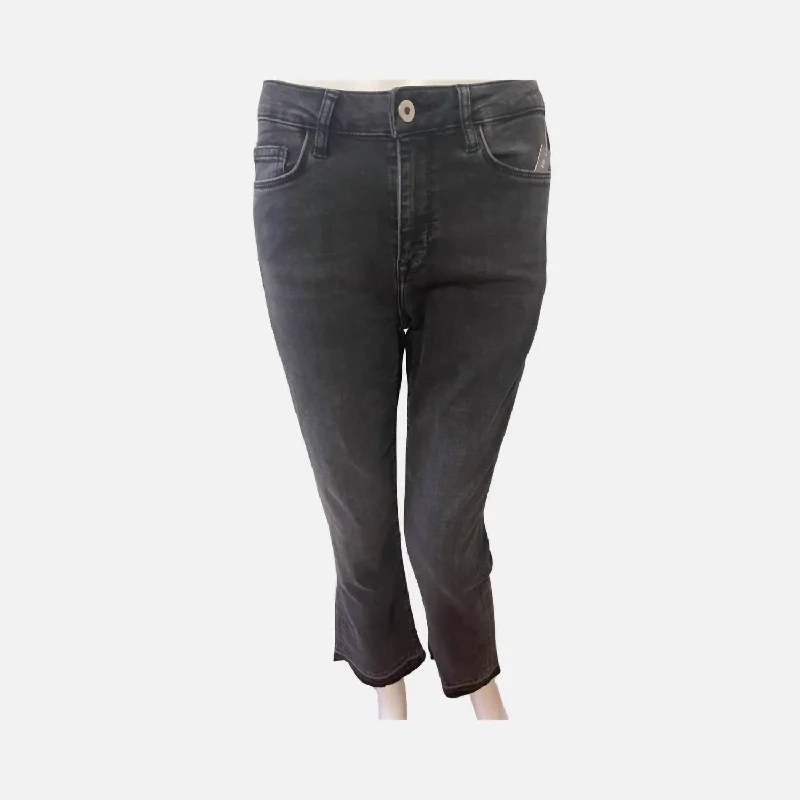 New Season Fashion Preview Sale Crop Boot Cut Jeans In Black