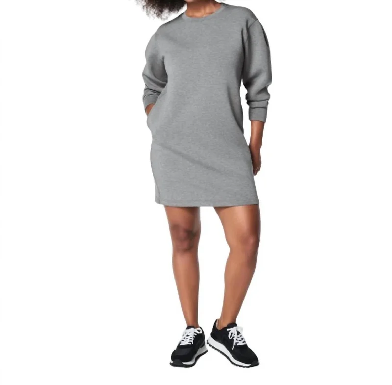 Fashion Sale Airessentials Crew Neck Dress In Grey